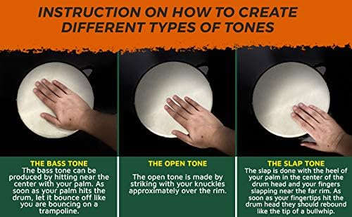 Drum Djembe is a Rope goat skin Covered Goblet African Drum Played by Hands West Africa style jembe for drums circle and more (6x12)