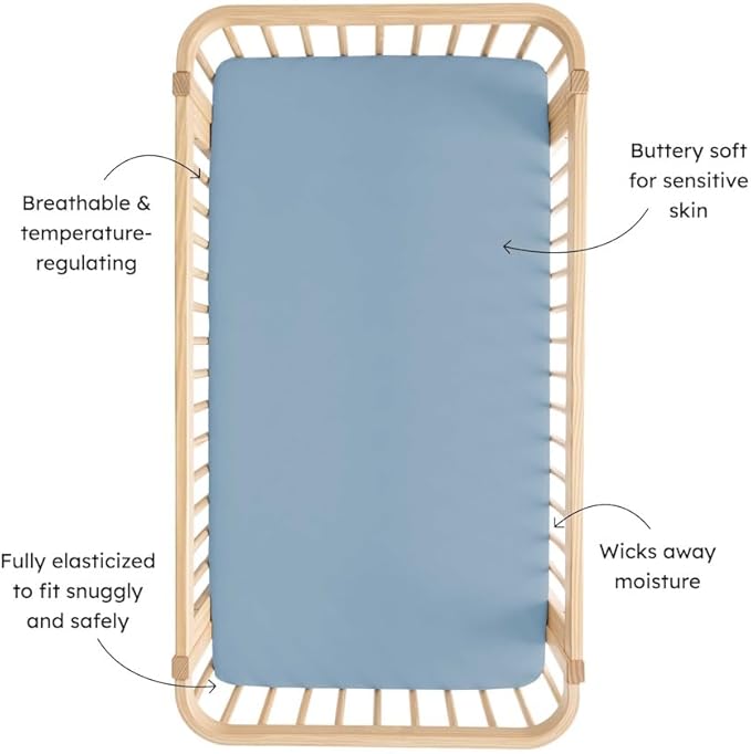 Slate Crib Sheet by Kyte Baby