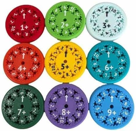 Math Fidget Spinners,Educational Math Fact Fidget Spinners - Learn Division & Multiplication - Perfect for Stimmers & Fidgeters (18pcs)