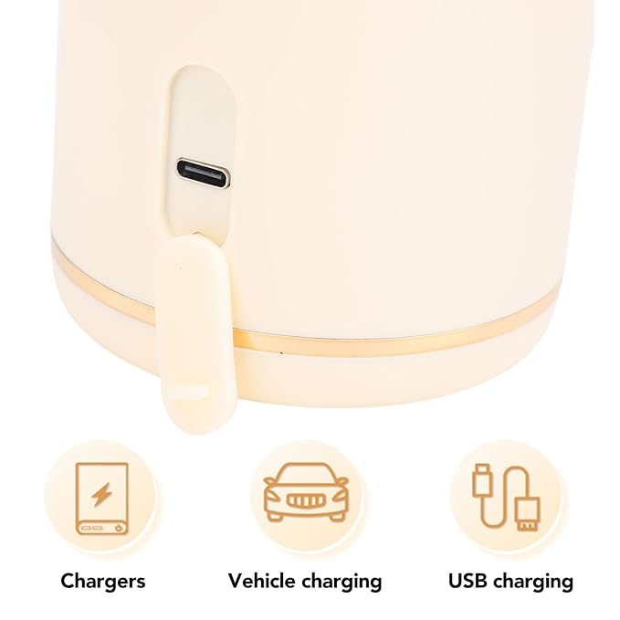 Portable Milk Kettle, 450ml Portable Bottle Warmer for Travel, Fast Heating Breast Milk and Formula Warmer, Smart Temperature Control, Electric Kettle for Car