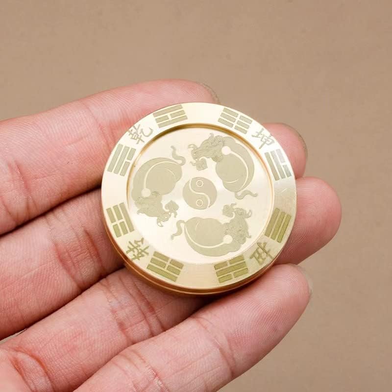 Boost Your Luck and Relieve Anxiety with The Uzi Metal Fidget Slider Lucky Coin - Bull Symbol Haptic Toy for Adults and Teens