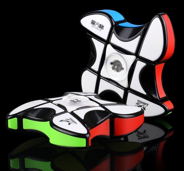 Ultimate 2-in-1 Fidget Spinner and Speed Cube – Portable 1x3x3 Puzzle for Stress Relief, Focus, and Cognitive Fun