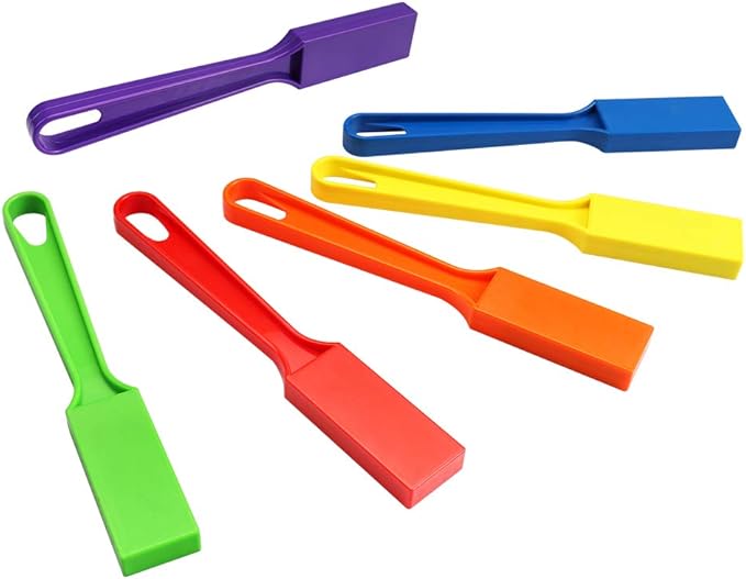 Pack of 6 Rainbow Magnetic Wand Set for Kids with Magnet Bar, Use for, Science Experiments, Bingo, Fridge, and Magnetic Concepts, Homeschool Supplies ，Age 6+