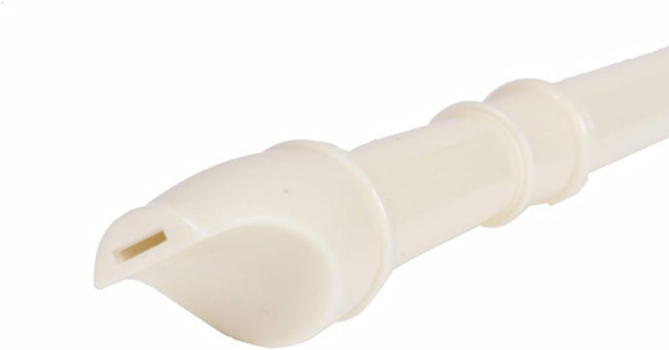 ABS Descant Soprano Recorder Instrument for Kids Adults Beginners，Joint Grease, Fingering Chart And Cleaning Kit，German Style (Ivory White)