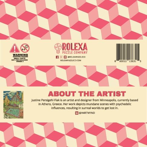 1000 Piece Unique Shape Jigsaw Puzzle with Original Artwork