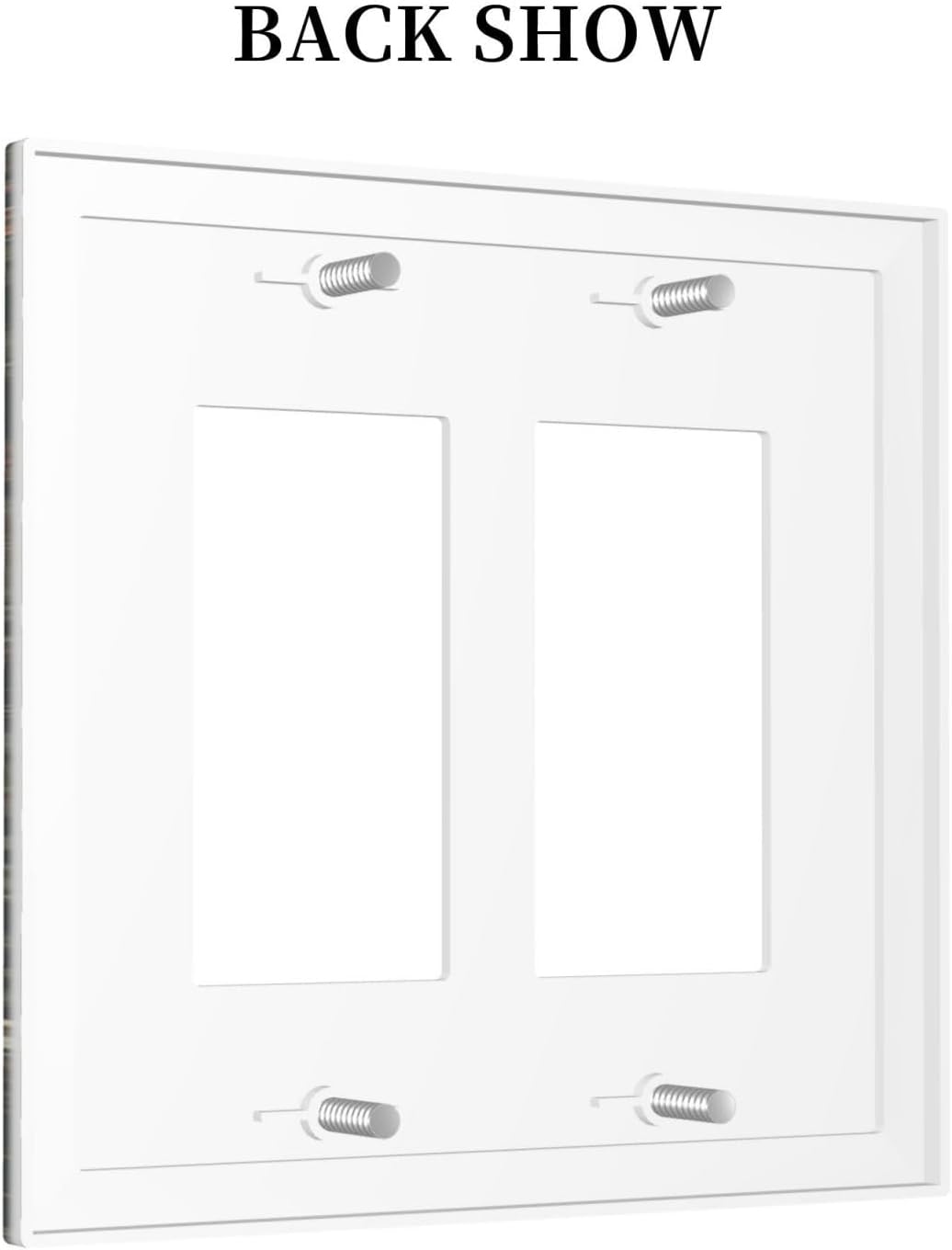 Decorative Outlet Covers Vintage Morris Colorful Flower Green Leaf 2 Gang Double Gfci Rocker Electrical Wall Panels Light Switch Cover Plate For Bed Room Living Room Decor