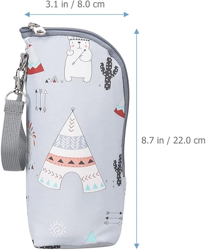 Kisangel Infant Bottles 1pc Car Milk Bottle Warmer Portable Baby Bottle Bag Insulated Milk Bottle Bag Keep Warm Carrying Sleeve Pouch for Newborn Toddler Baby Bottles