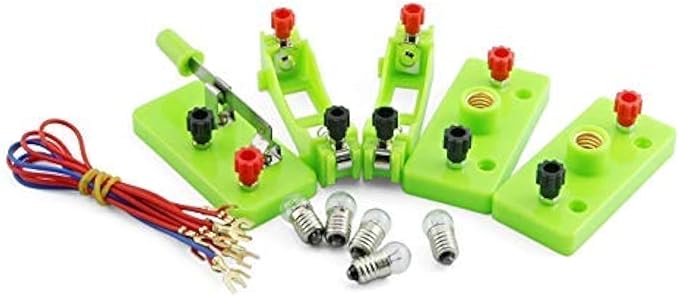 E-outstanding Circuit Learning kit Simple Circuit Physics Electrical Experiment Box, Physics Teaching Instrument