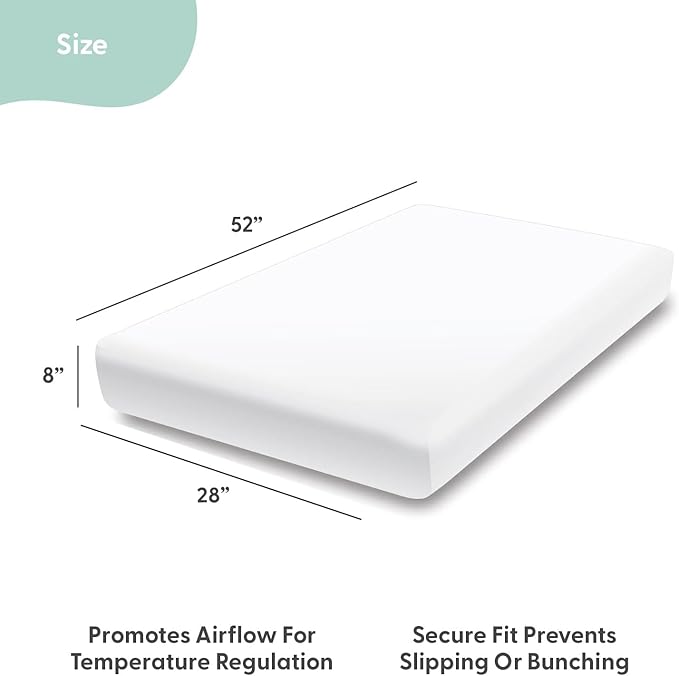 The Peanutshell 4-Pack Fitted Crib Sheet Set - Super Soft & Breathable Baby Girl or Boy Crib Sheets, Nursery Decor, Fit for Standard Mattress Cover- Boho