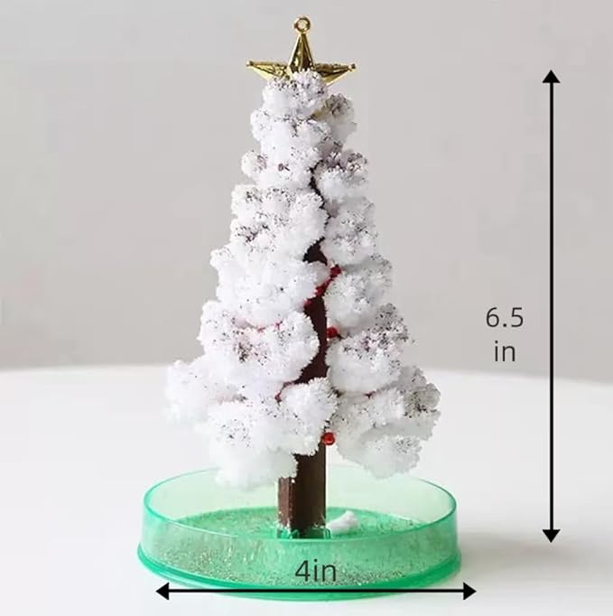 Magic Crystal Christmas Tree Kit, DIY Science Experiment, Educational Party Toy, 2 Pack 4X6.5inches