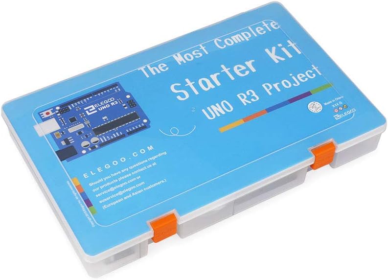 ELEGOO UNO R3 Project Most Complete Starter Kit with Tutorial Compatible with Arduino IDE (200+ Components)