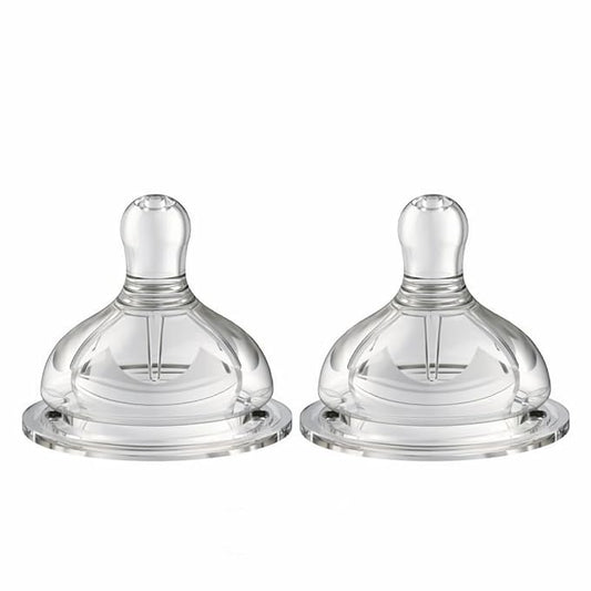 Baby Bottle Nipple, 100% Silicone,Replacement Baby Bottle Nipple for Babies, Newborn,Preemie 0-3 0-6 6-12 12+ Months