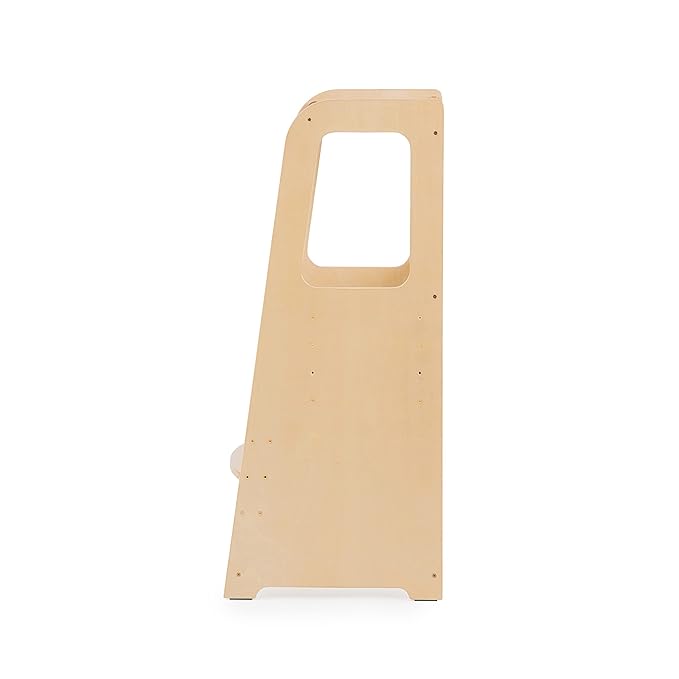 dadada Baby Montessori Toddler Tower - Adjustable Kitchen Step Stool for Kids with Safety Rail - Baby-Safe Finish, Encourages Cooking Skills and Independence - Natural