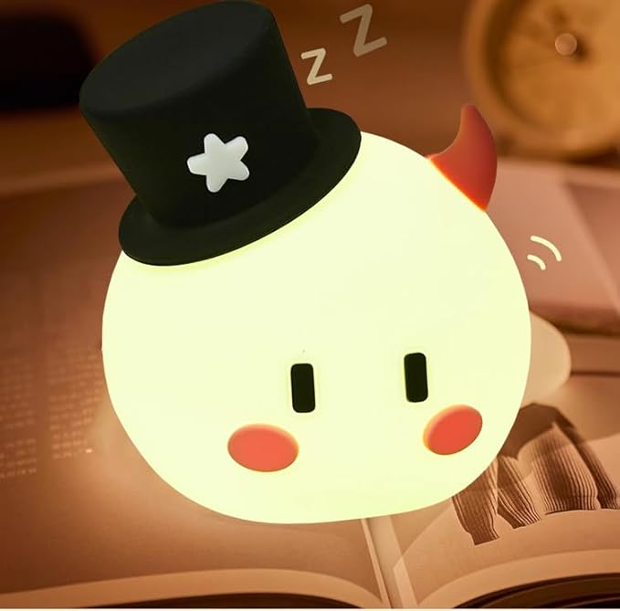 Monster Night Light for Kids, 8-Color Modes & Voice Controlled Light Lamps, Cute Soft Touch Silicone Portable Rechargeable Touch Nightlight for Breastfeeding, Bedroom Decor, Boys and Gifts for Girls