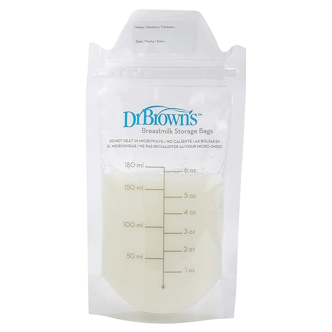 Dr. Brown’s Natural Flow MilkSPA Breastmilk and Bottle Warmer + Breastmilk Storage Bags, 100 Count