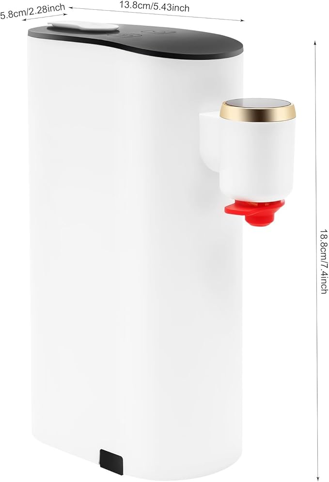 Instant Hot Water Dispenser, Mineral/Bottled Water Dispenser With Sturdy Faucet And Cover, 5 Temperatures Baby Bottle Warmer Formula Dispensers For Baby Formula, Hot Waters Kettle