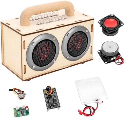 DIY Bluetooth Speaker Kit, STEM Projects for Kids & Adults Age 8-12, Build Portable Speaker with LED Light, Science Experiment Electronics Set, Birthday Gifts for Boys & Girls