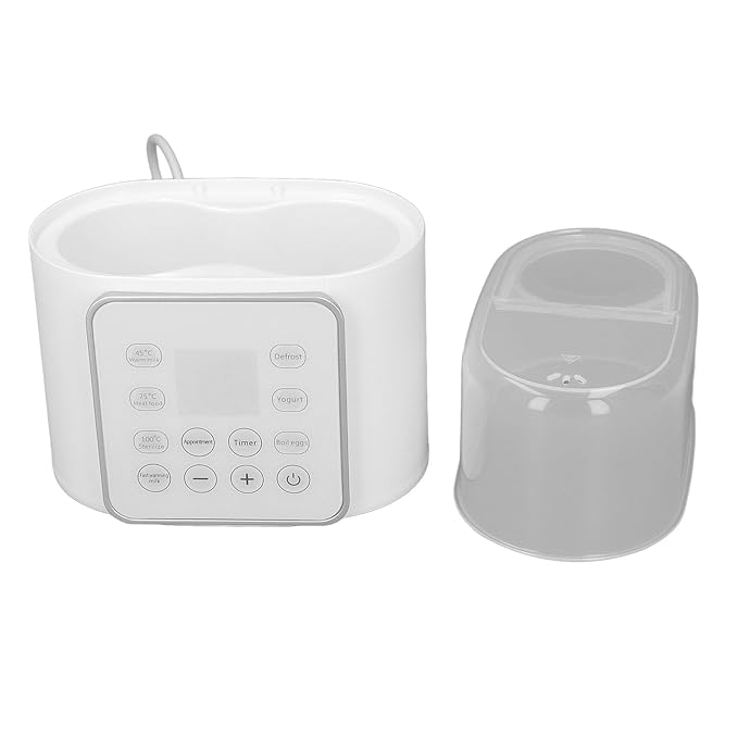Double Bottle Warmer, 2 in 1 Automatic Double Bottle Warmer for Toddlers in Daily Life (US Plug 110V)