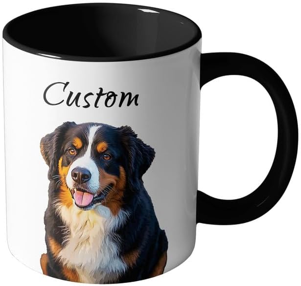 Custom Mug, Customized Photo Coffee Mug Oil Painting Effect, Personalized 11 Oz Ceramic Mug with Text Photo, Taza Personalizadas for Men Women