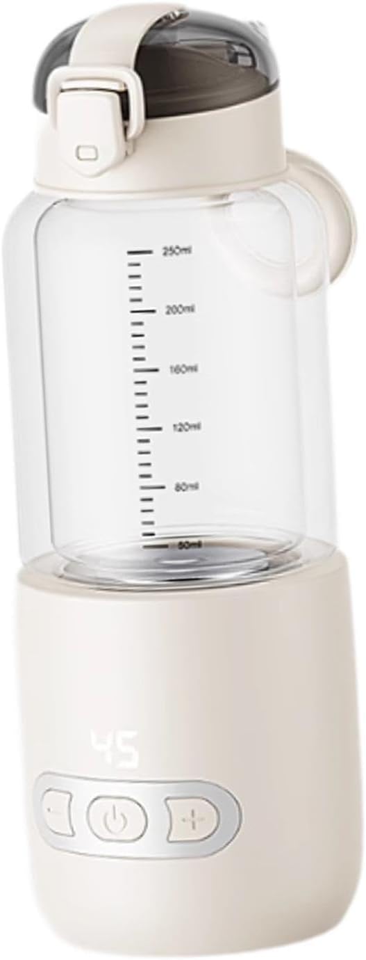 Generic Travel-Friendly Warmer with USB Charging, beige 250ml