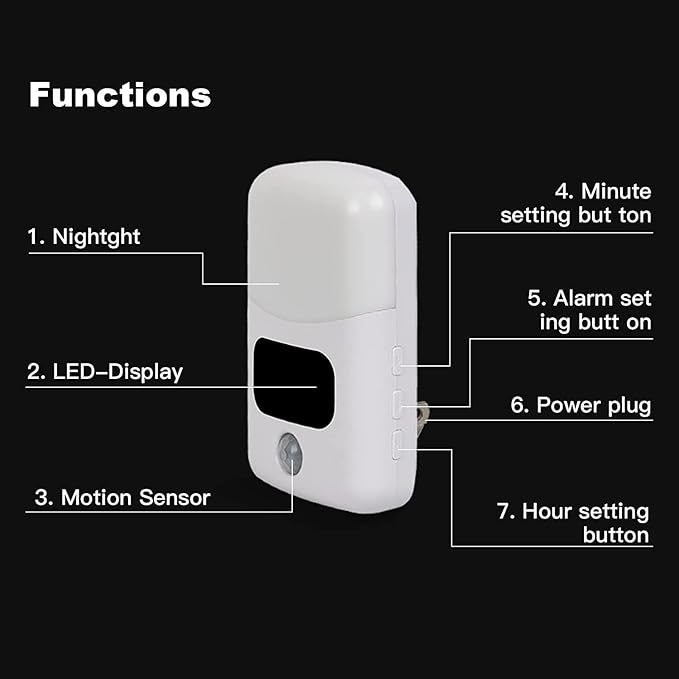 Led Bathroom Nightlight with Time,LED Motion Sensor Nightlight, Timer Baby Night Light