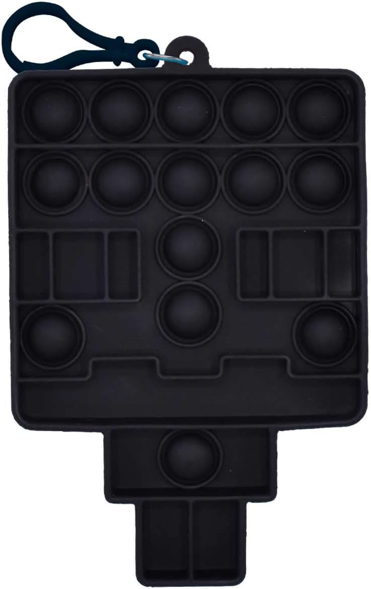 Minecraft Mini Bubblerz Fidget Bubble Popper Backpack Hanger (Creeper, Cow, Steve, Alex)