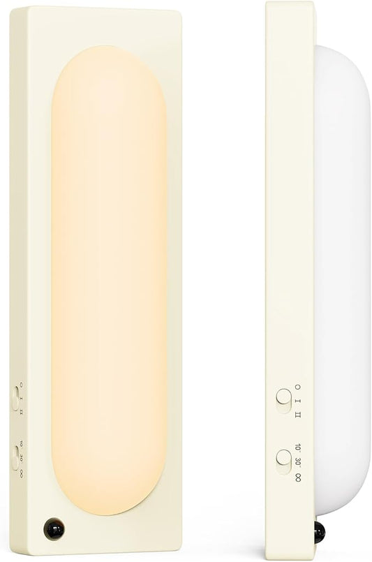 Under Cabinet Lighting, USB-C Rechargeable 2700K Dimmer LED Battery Operated Under Counter Lights Stick On Magnetic Wireless Closet Lights for Desk, Stairs, Wardrobe, Wine Cabinet