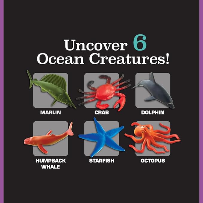 ArtSkills Epic Lab Dig Kit, Ocean Discovery STEM Treasure Hunting Science Kit Arts & Crafts Activity, 30 Assorted Treasures, Tools Included