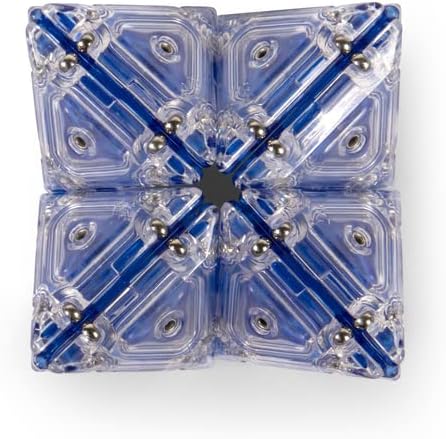 Speks Geode Pyramid 12-Piece Building Set - Cobalt - Fun Desk Toy for Adults