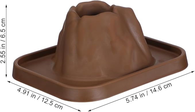 SAFIGLE 25Pcs Volcanic Model School Figure Model Experiment for Volcano Science Kit Volcano Eruption Toy DIY Demonstration Props DIY Experiment Educational Toy Stem Activity for Ages 4 to 6 Group