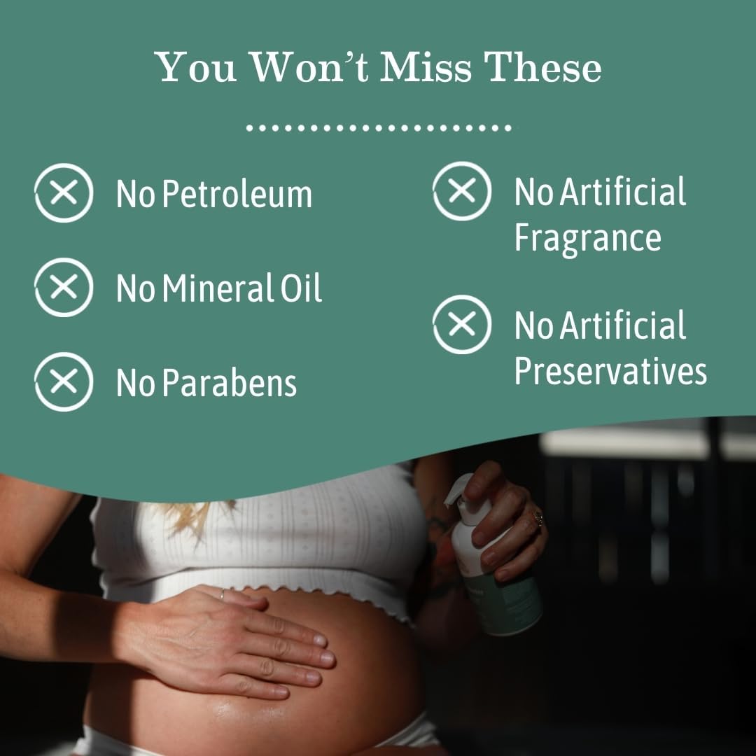 Earth Mama Belly Butter & Belly Oil Bundle for Dry, Stretching Skin | Moisturize + Encourage Skin's Natural Elasticity During Pregnancy & Beyond, 8-Fluid Ounce & 4-Fluid Ounce