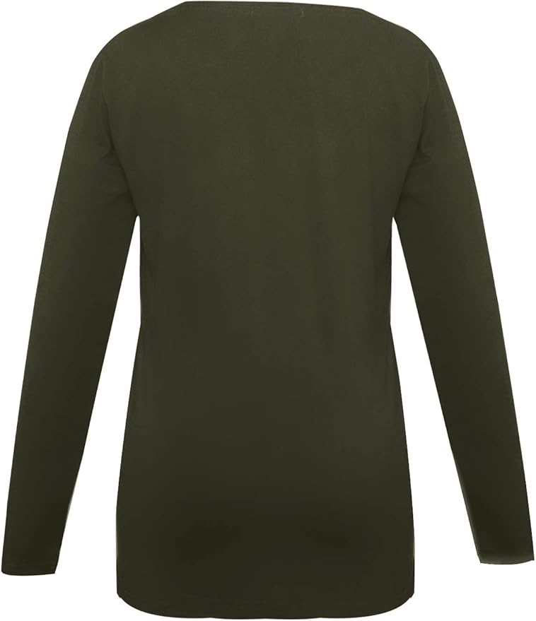 Smallshow Women's Maternity Nursing Tops Comfy Long Sleeve Breastfeeding T-Shirt