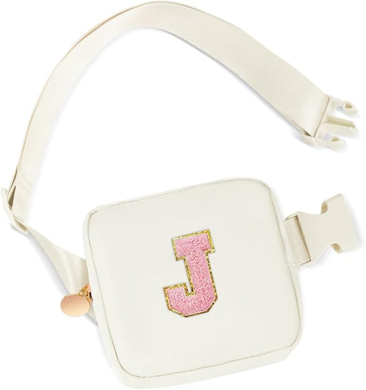 Birthday Gifts for 2 3 4 5 6 7 8 9 10 11 Year Old Girls - Mini Fanny Pack Cute Crossbody Bag Belt Bag Cute Trendy Stuff,Graduation Gifts for Girls Teens Kids Daughter Sister Her - Cream,J