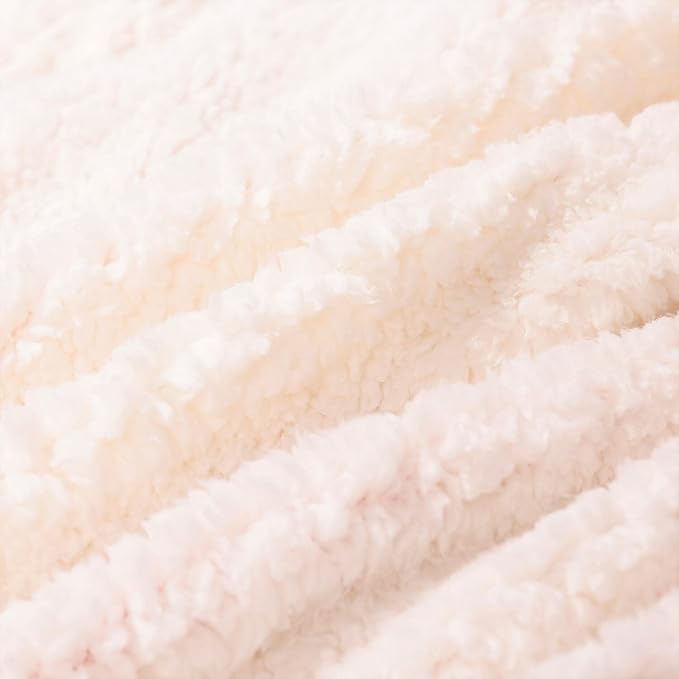 NANPIPER Sherpa Blanket King Fleece Bed Blankets Soft and Warm Fuzzy Microfiber,Orange 90"x108"