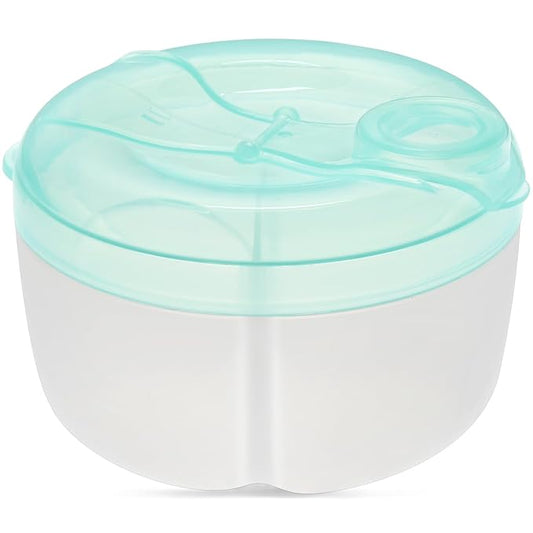 Accmor Baby Formula Dispenser On The Go, Formula Container to Go, Non-Spill Rotating Three-Compartment Formula Dispenser and Snack Storage Container for Infant Toddler Traveling