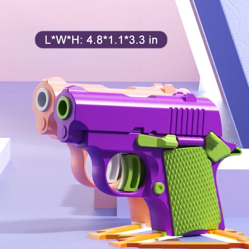 2024 New 1911 Model Radish Fun and Safe Toys,Fidget Toys Suitable for Relieving ADHD and Anxiety,Stress Relief Funny Toys for Adults,The Fun Gift for Adults and Kids (Pink&Purple / 2 PCS Pack)