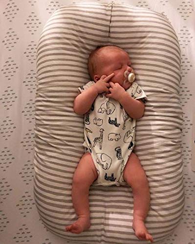 Ely's & Co. Waterproof Changing Pad Covers | Cradles Sheets 2 Pack - 100% Jersey Cotton with Waterproof Liner - Neutral Taupe Grey for Baby Girls and Boys, Newborn Essentials