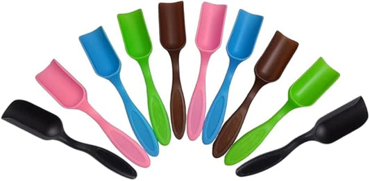 10Pcs NINGDAN Mini Shovel,Plastic Mini Gardening Shovel Spoons Soil Scoops,Cultivation Digging Transplanting Tools for Succulents Potted Flowers,Succulent Sand Scoops/Coffee Beans/Milk Powder Scoops