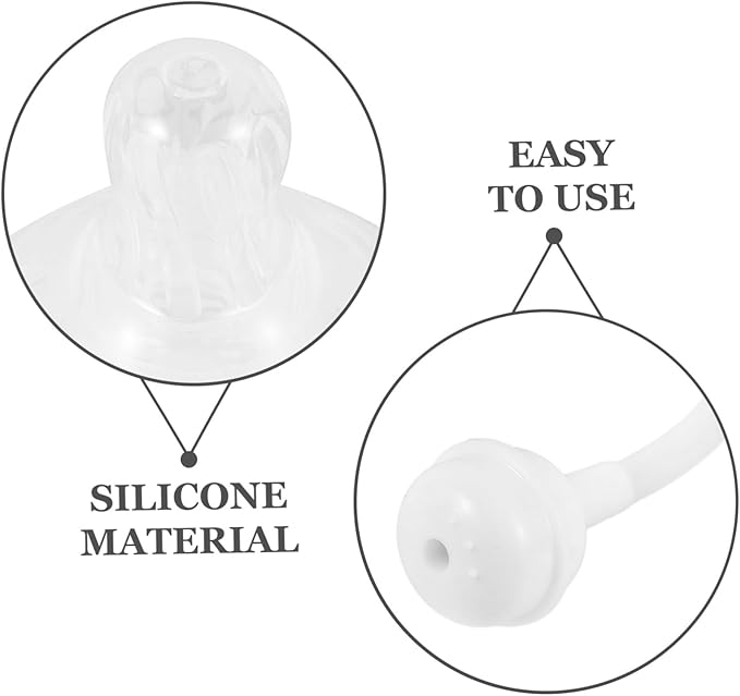 Totority 3pcs Weighted Straw Nipples for Bottles Soft and Design for Comfort for Teething and Transition Easy to Use and Clean