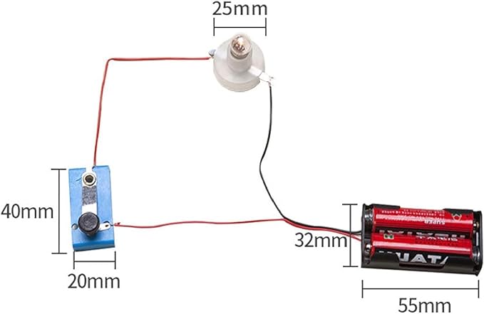 1 Pc Electrical Circuit Experiment Kit, Small Bulb Lights Up Kit Basic Physic Science Playset Educational Kit Use Safety Easy Installation, Learning and Education, Educational Science Kits