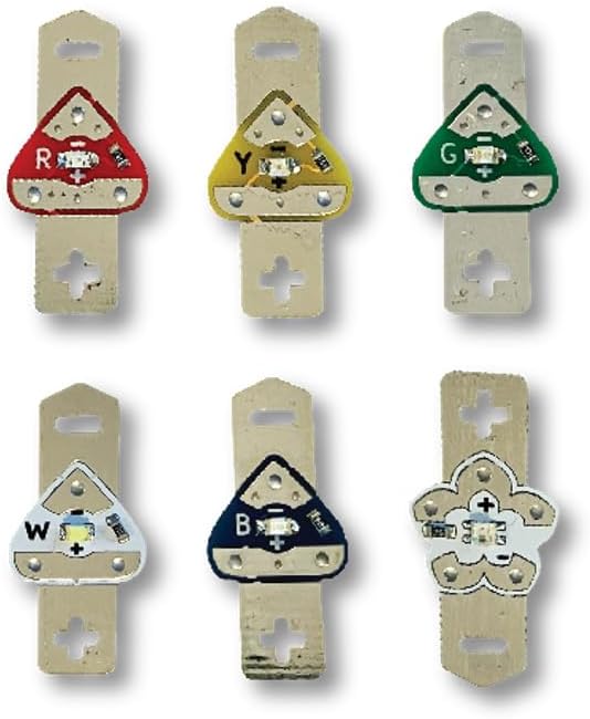 Launchpad LEDs Variety Pack (6 Colors) - Megapack - Red,Yellow,Green,Blue,White and Rainbow Fade (Mixed, 150 Pack)