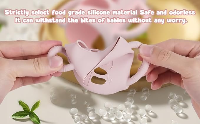 3 PCS Dr Brown Glass Bottles Silicone Sleeves, Compatible with Dr Browns Glass Bottles 4 oz, Anti-Drop Dr Brown Baby Bottles Sleeves with Handles, Heat-Insulating and Easy to Clean