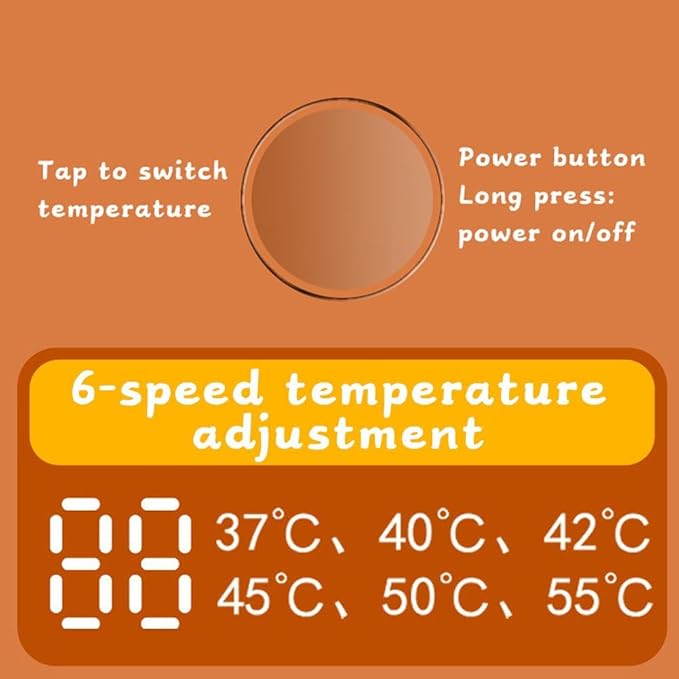 Portable Bottle Warmer,Baby Bottle Warmer,Portable Bottle Warmer for Travel,USB Rechargeable Constant Temperature Milk Warmer Universal Bottle Insulation Sleeve for Baby Formula Breast Milk(white)