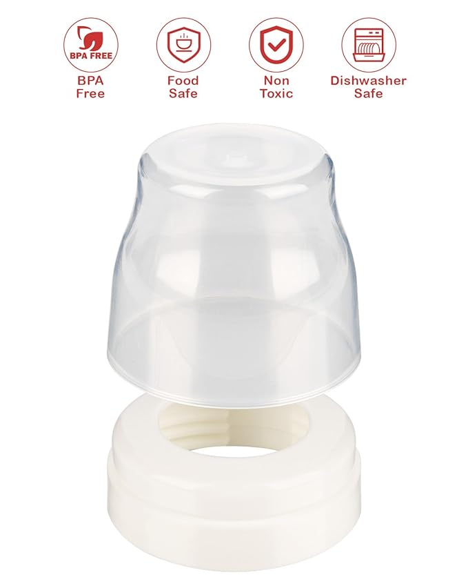 4 Pack Baby Bottle Ring Collars and Cap for Avent Anti-Colic Baby Bottle