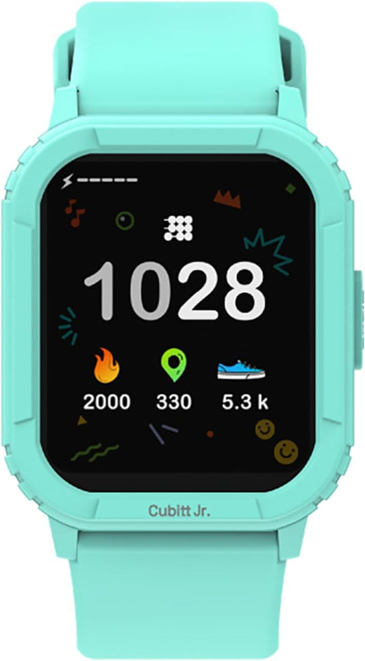 Cubitt Jr Smart Watch Fitness Tracker for Kids and Teens, with Games, Step Counter, Sleep Monitor, Heart Rate Monitor, Activity Tracker, Good Habits Alarms, 1.52" Touch Screen, IP68 Waterproof