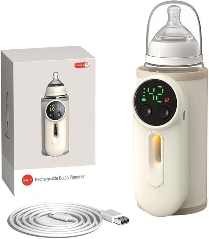 Portable Milk Heater for Babies 8000 mAh USB Baby Bottle Warmer for Different Bottle Shapes