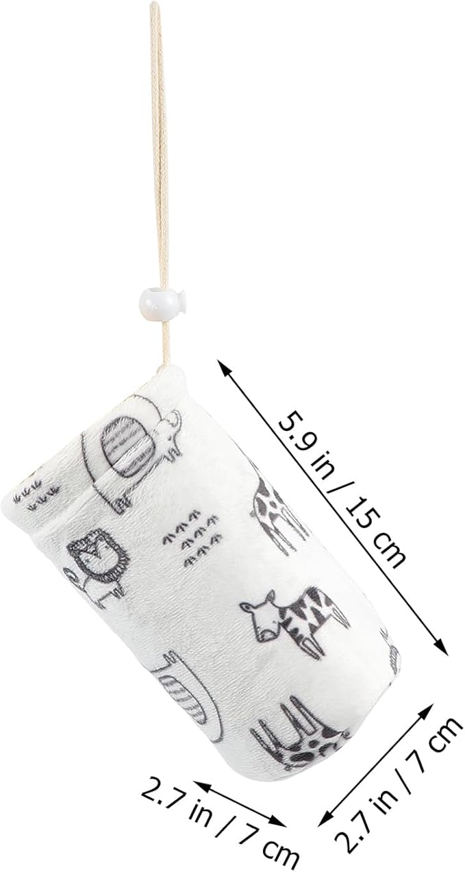 ULTNICE Baby Bottle Insulator Sleeve with String Warm Baby Bottle Cover Glass Nursing Feeder Warm Holder Pouch Infant