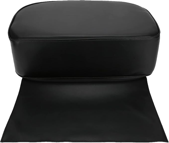 Salon Booster Seat Cushion for Hair Cutting, PU Barber Booster Salon Chair for Hair Stylist, Portable Barber Chairs Spa Equipment, Black, 19.3 x 6.1inch