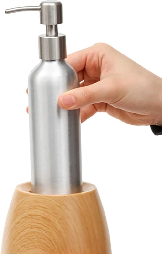 Elitzia Massage Oil Bottling 250ML Beauty Salon Use Essential Oil Bottle with Pump Spare Part ETOH843 Oil Warmer Device ET31713 (Metal Pump Bottle)