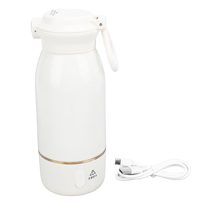 Bottle Warmer, 500ML Cordless 36 Hours Thermostatic Milk Mixer, 2H Fast Charging, Portable Travel Baby Bottle Warmer for Vehicle Car Airplane